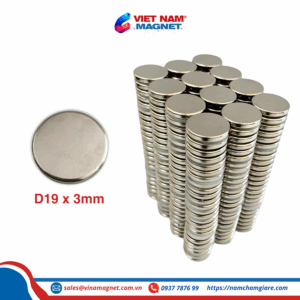 nam châm đất hiếm D19x3mm cho ba lô – gắn nắp chính
