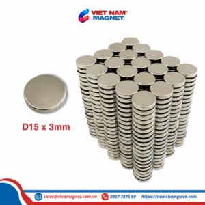D15x3mm nam châm đất hiếm cho ba lô